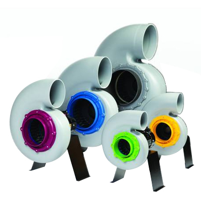 Anti-corrosion polypropylene centrifugal exhaust fan with EC fans